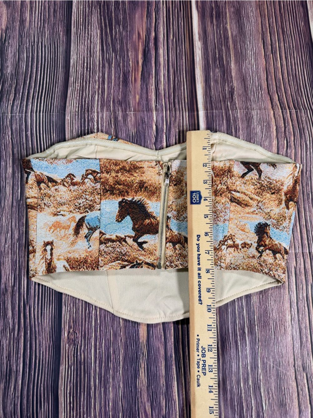 NWT Dressed In LALA Wild Hearted Jacquard Corset Top MEDIUM - Picture 6 of 9